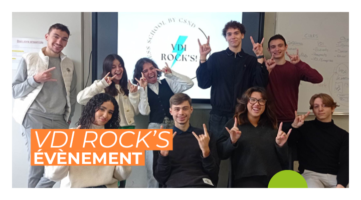 Vente en réunion organisée par nos étudiants en BTS NDRC