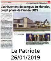 Le Patriote Beaujolais - 26/01/2019